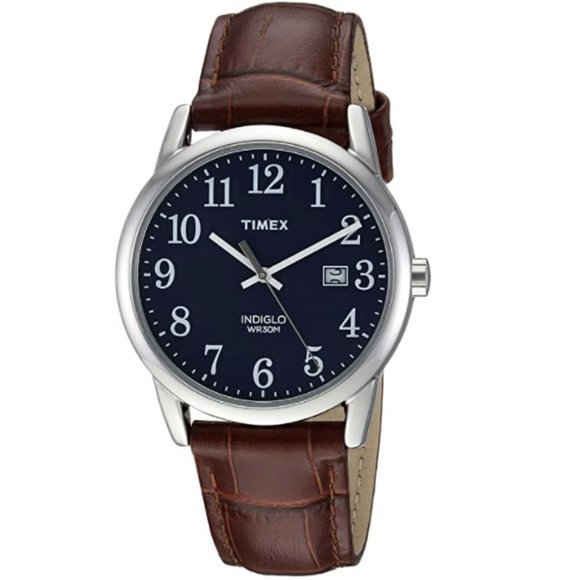Timex Easy Reader 38mm Leather Strap Watch - Picture 2 of 14